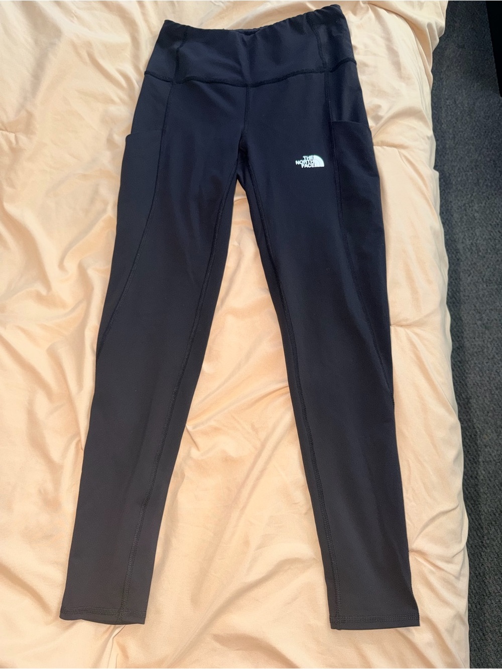 The North Face Black Youth Performance Leggings with Side Pocket